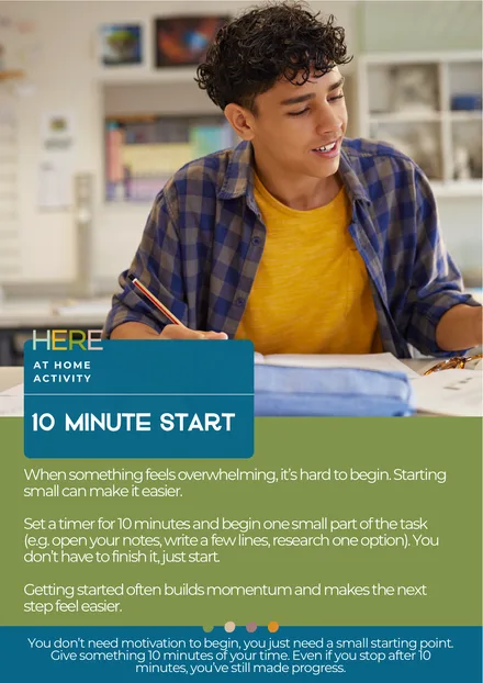 Preview of the 10-Minute Start A4 activity