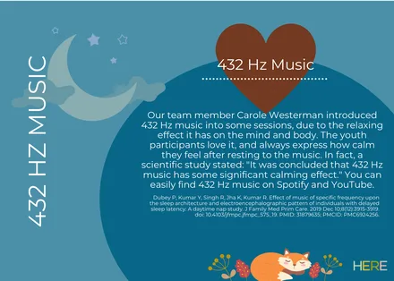 Preview of the 432 Hz Music Postcard activity
