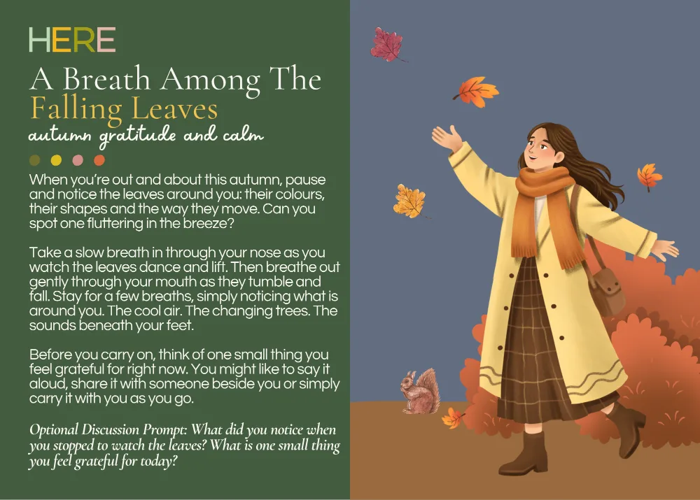 The first page of A Breath Among The Falling Leaves