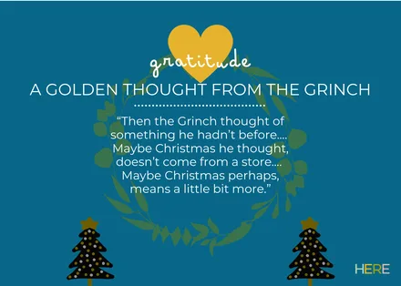 Preview of the A Golden Thought From The Grinch Postcard activity