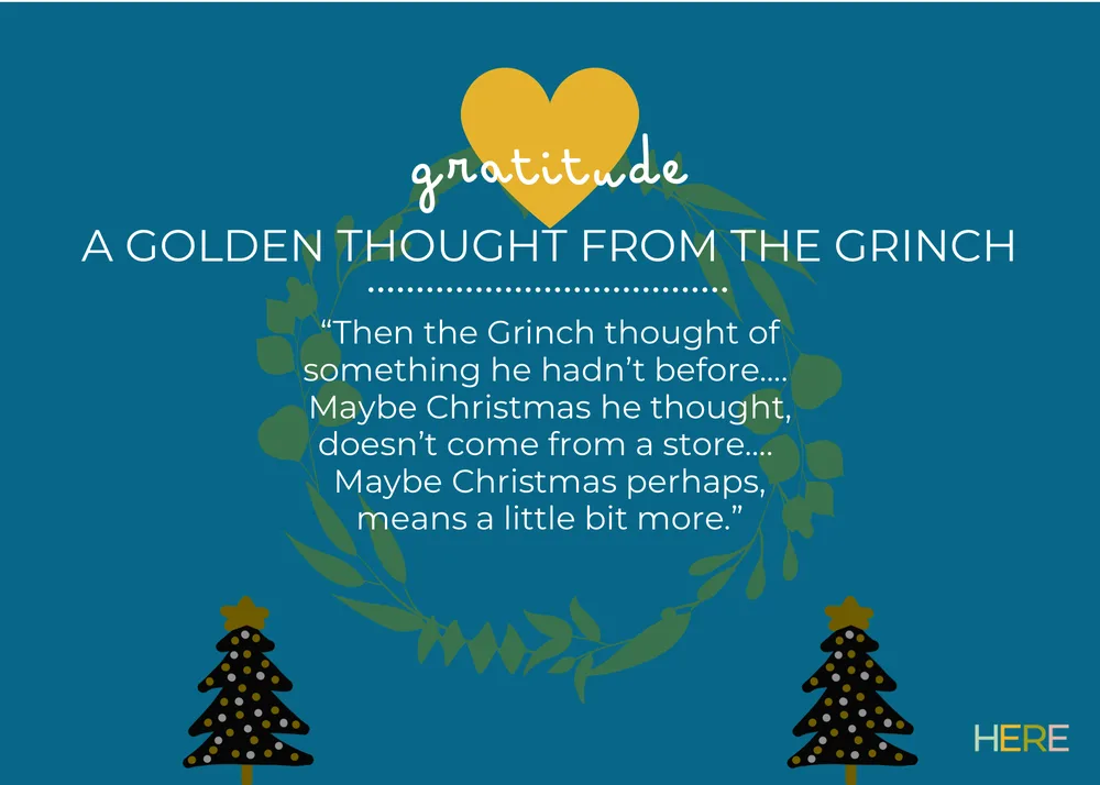 The first page of A Golden Thought From The Grinch
