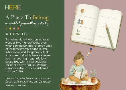 Preview of the A Place To Belong Postcard activity