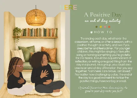 Preview of the A Positive Day Postcard activity
