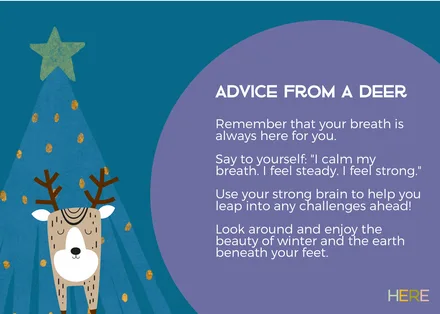 Preview of the Advice From A Deer Postcard activity