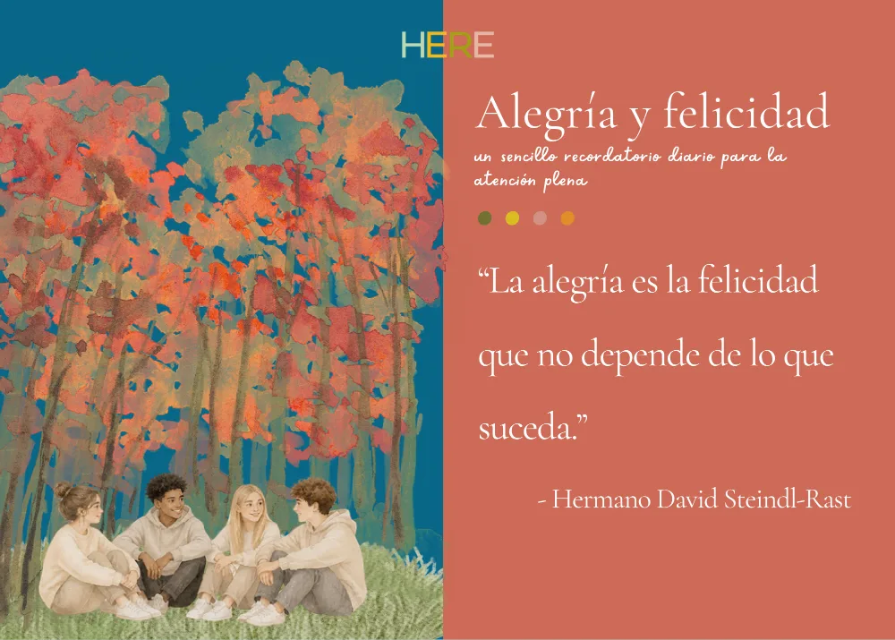 The first page of Alegría y felicidad
