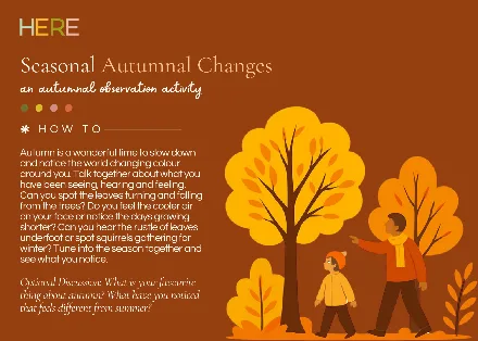 Preview of the Autumn Changes Postcard activity