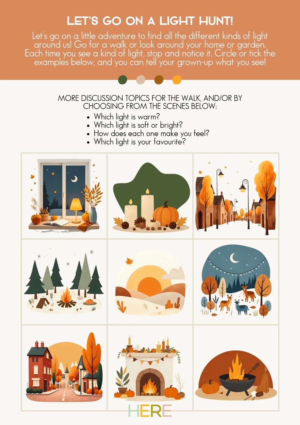 The first page of Autumn Light Hunt