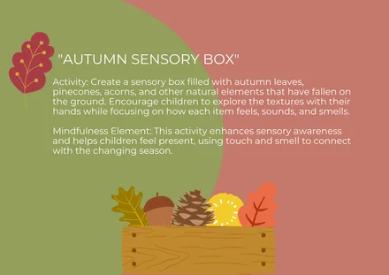 Preview of the Autumn Sensory Box A4 Landscape activity