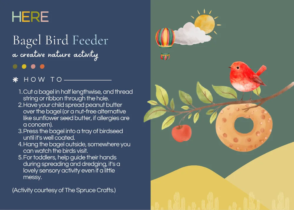 The first page of Bagel Bird Feeder