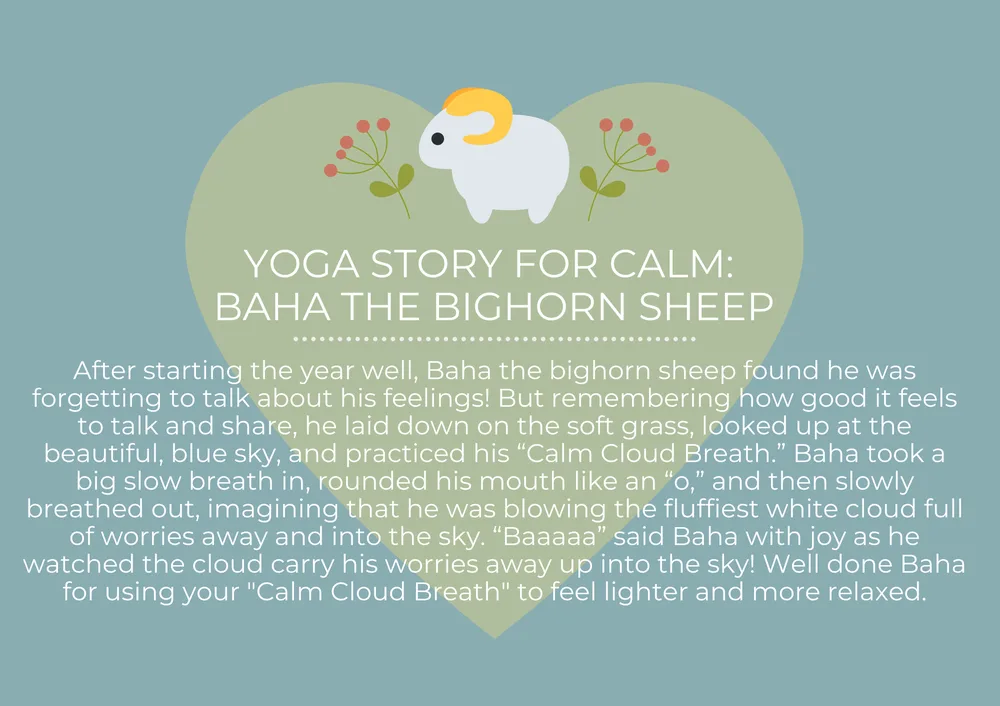 The first page of Baha Sheep Finds Calm
