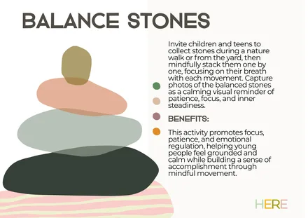 Preview of the Balance Stones A4 Landscape activity