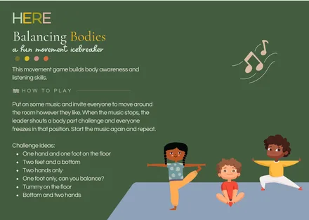 Preview of the Balancing Bodies Postcard activity