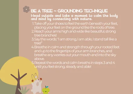 Preview of the Be A Tree Grounding Technique A4 Landscape activity
