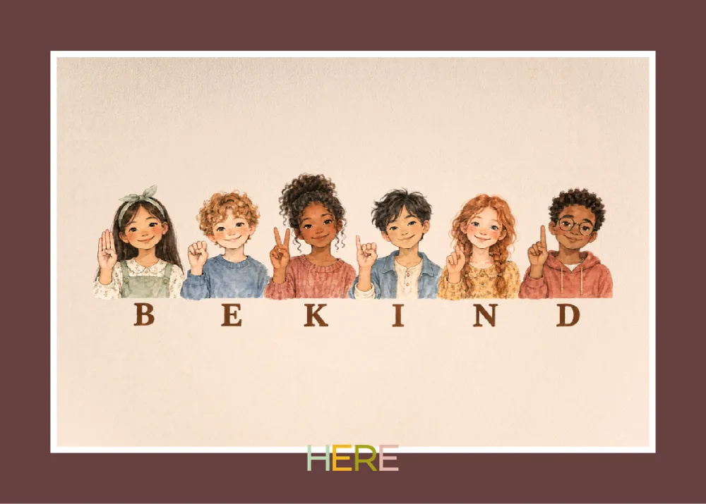 The first page of Be Kind: International Day Of Sign Languages