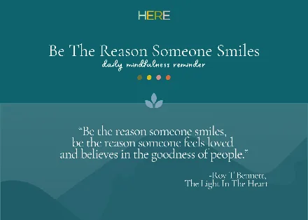 Preview of the Be The Reason Someone Smiles Postcard activity