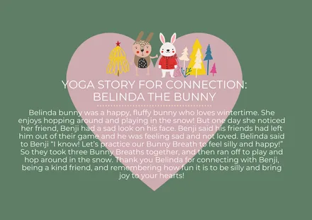 Preview of the Belinda Bunny Finds Connection Story A4 Landscape activity