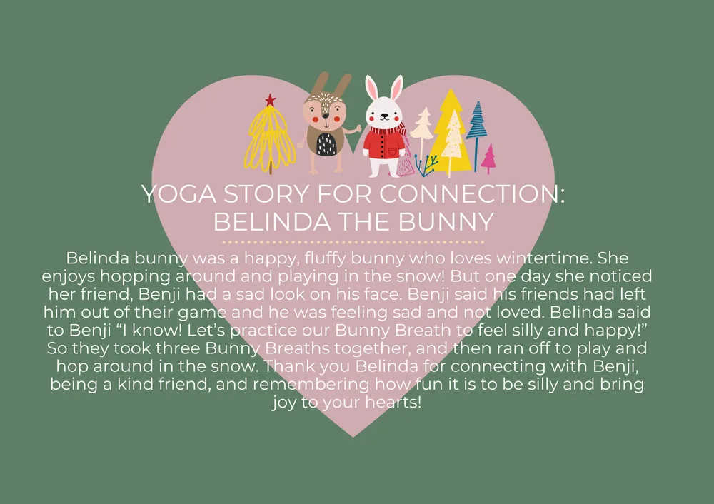 The first page of Belinda Bunny Finds Connection Story