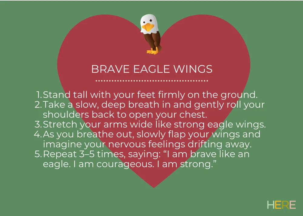 The first page of Brave Eagle Wings