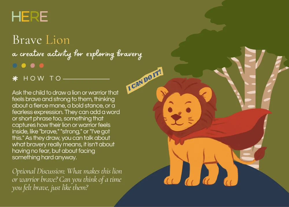 The first page of Brave Lion