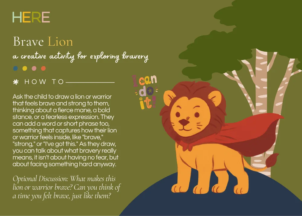 The first page of Brave Lion