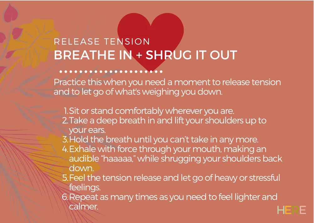 The first page of Breathe In And Shrug It Out