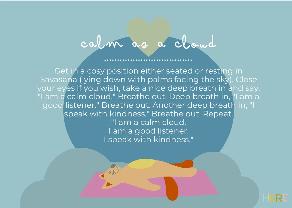 The first page of Calm As A Cloud