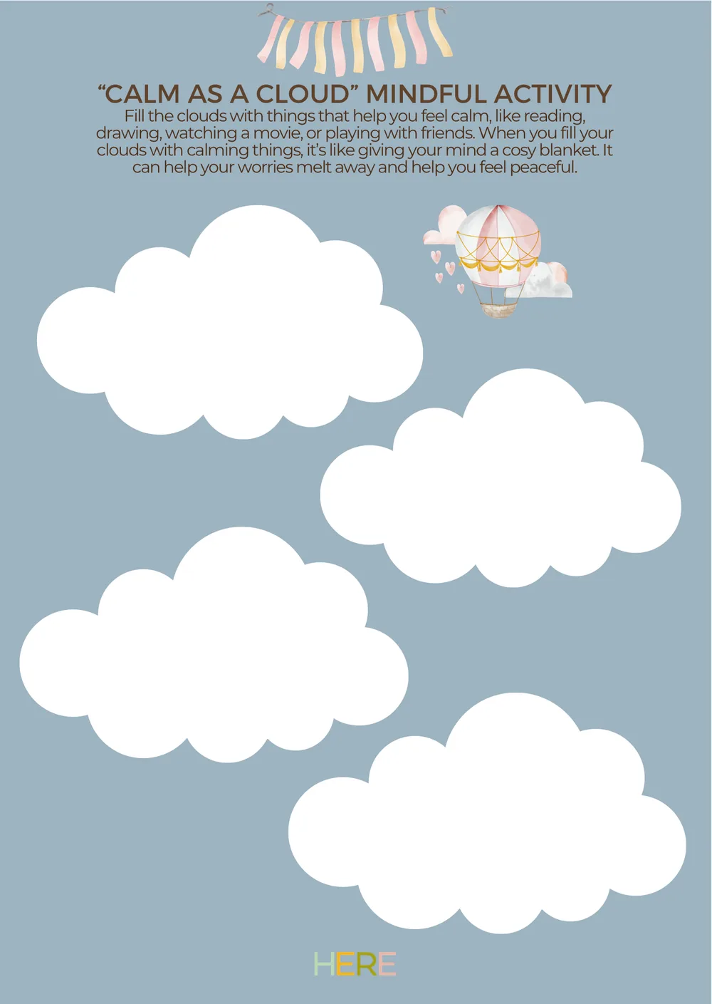 The first page of I Am Calm As A Cloud