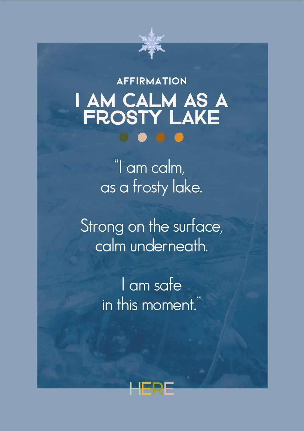 The first page of Calm As A Frosty Lake