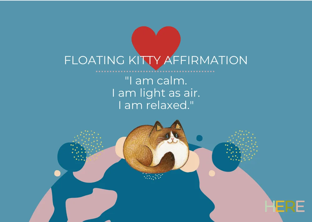 The first page of Calm Floating Kitty