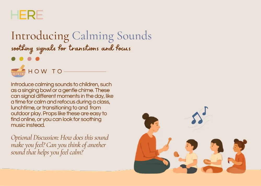 The first page of Calming Sounds