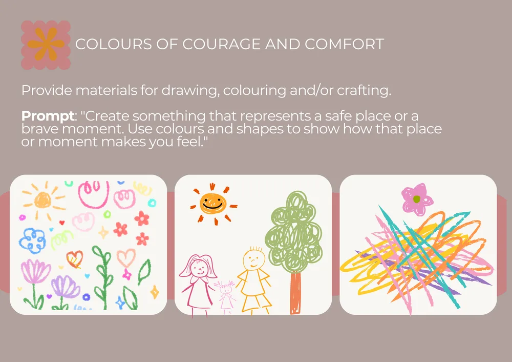The first page of Colours of Courage