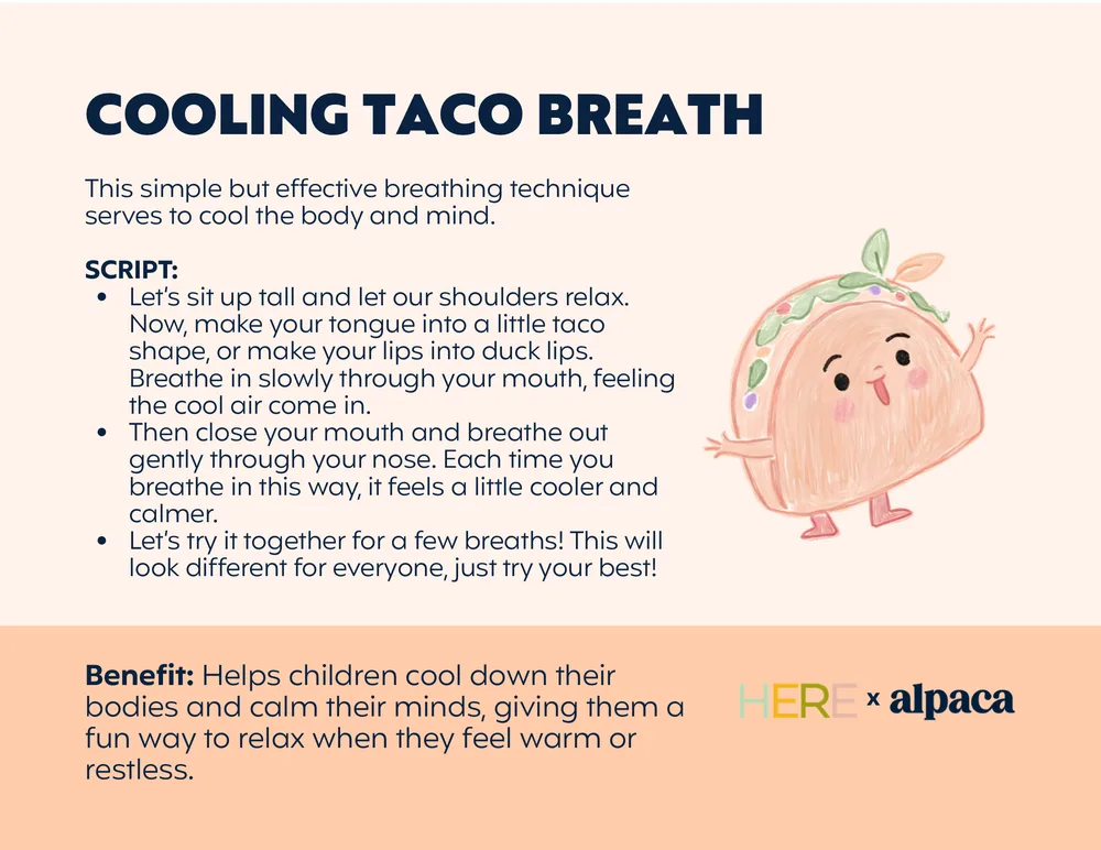 The first page of Cooling Taco Breath