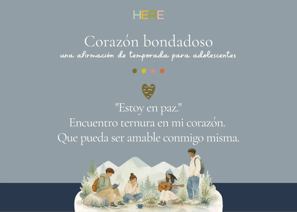 The first page of Corazón Bondadoso Para Adolescente