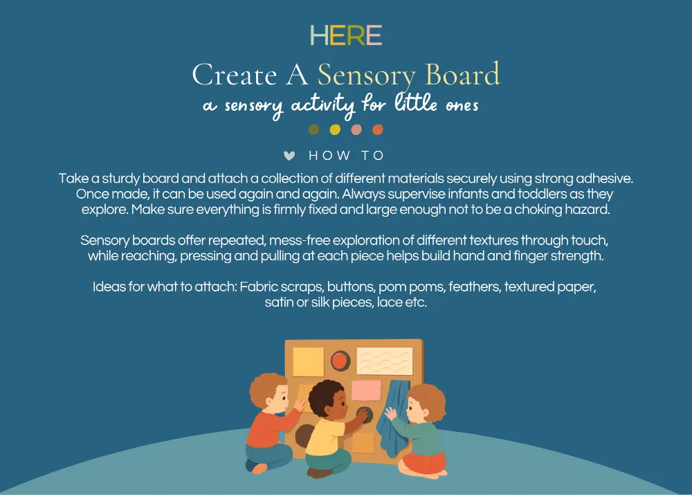 The first page of Create A Sensory Board