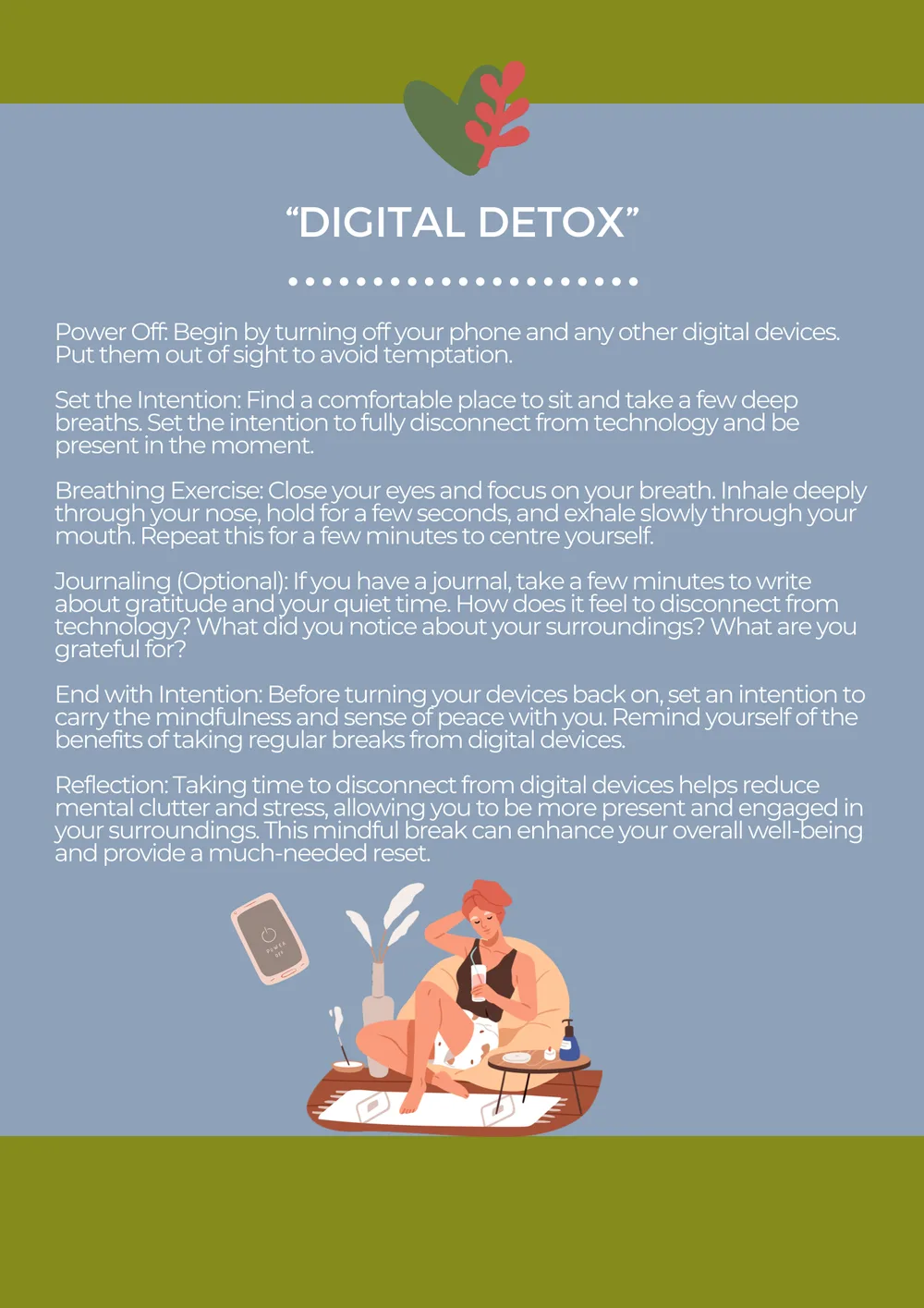 The first page of Digital Detox