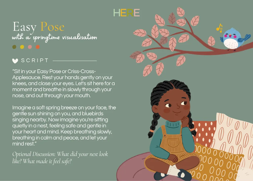 The first page of Easy Pose Springtime