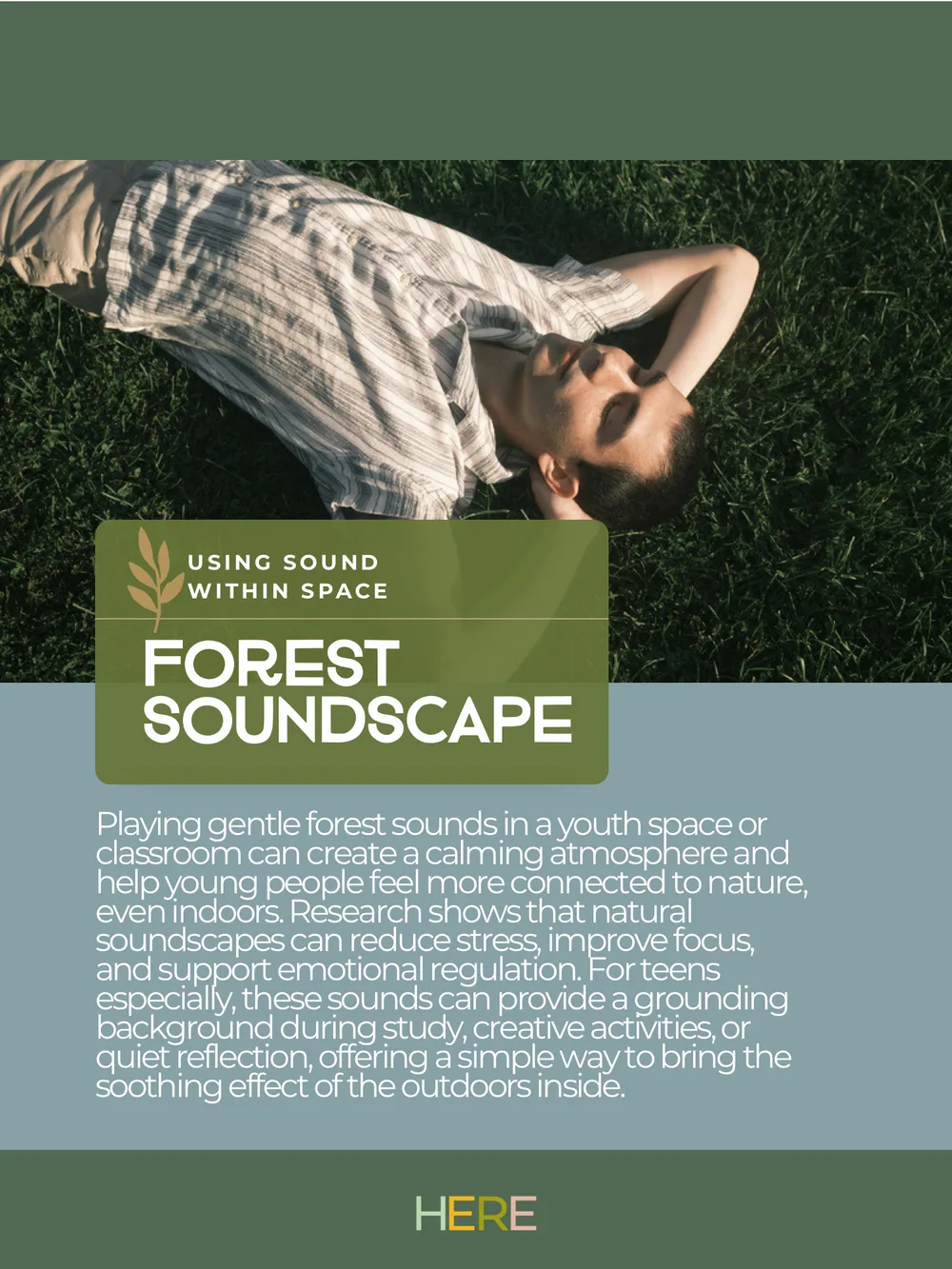 The first page of Forest Soundscape