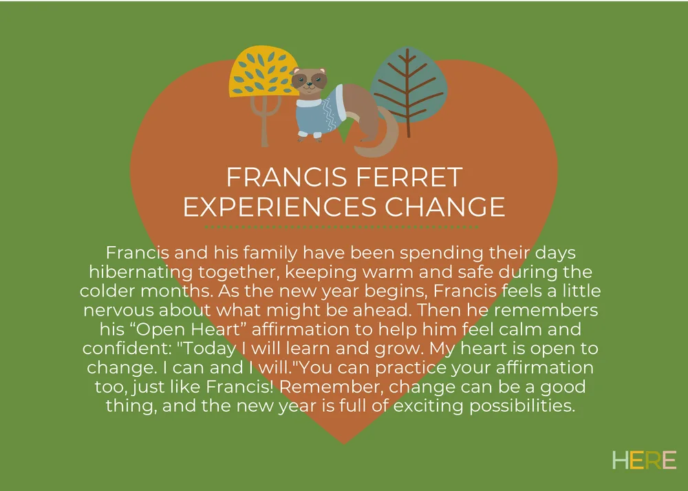 The first page of Francis Ferret Experiences Change