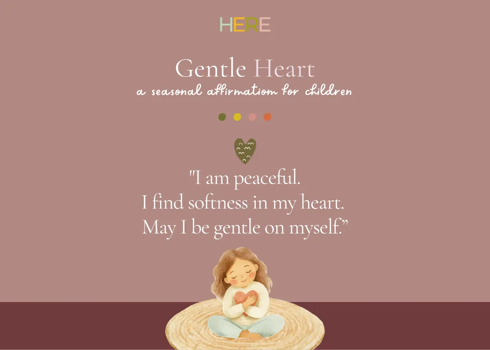 The first page of Gentle Heart For Children