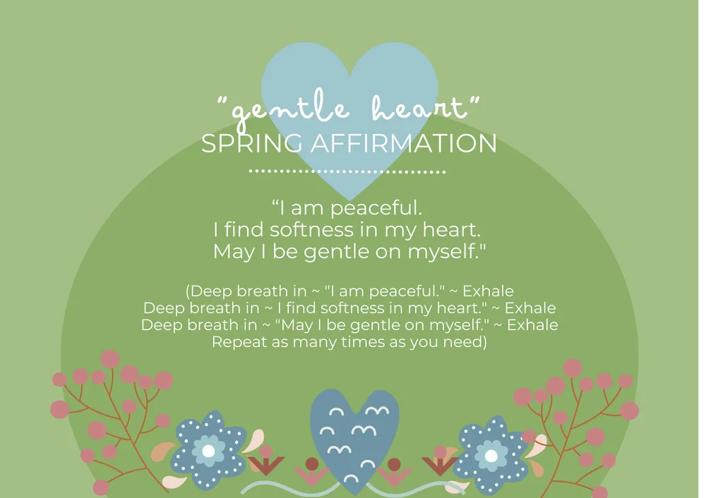The first page of Gentle Heart