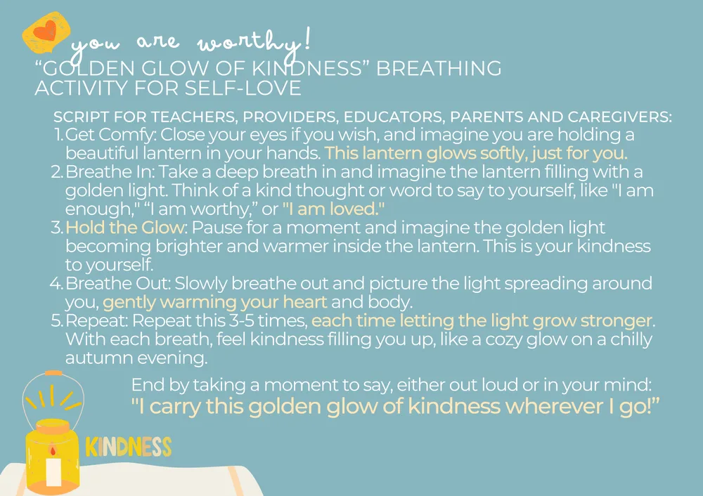 The first page of Golden Glow of Kindness