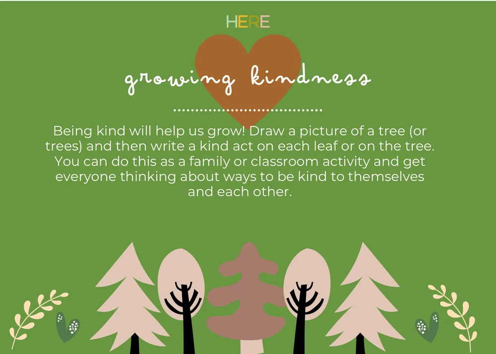 The first page of Growing Kindness