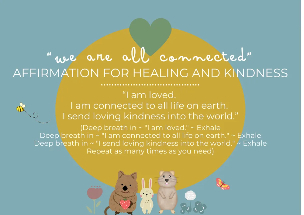 The first page of Healing: We Are All Connected