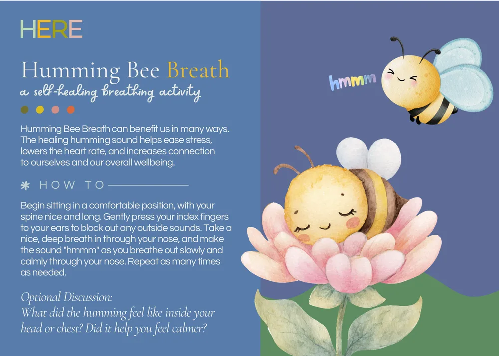 The first page of Humming Bee Breath