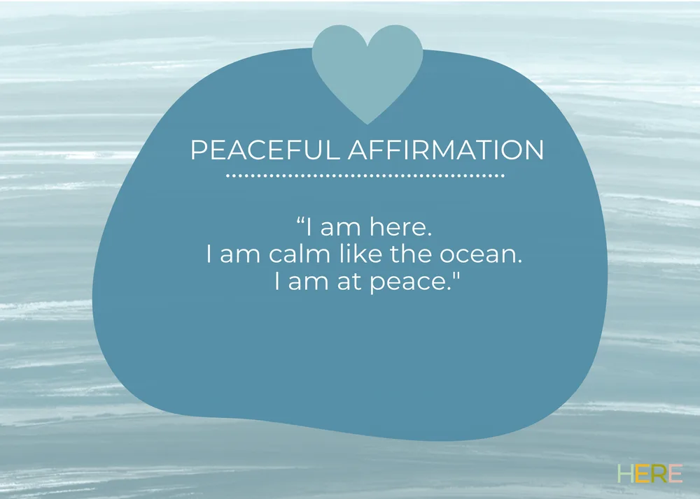The first page of I Am Calm Like The Ocean
