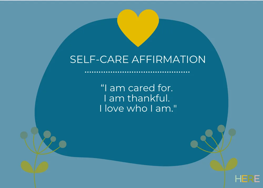 The first page of I Am Cared For