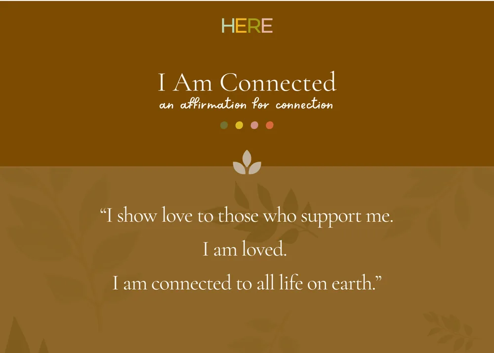 The first page of I Am Connected