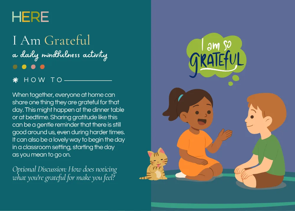 The first page of I Am Grateful