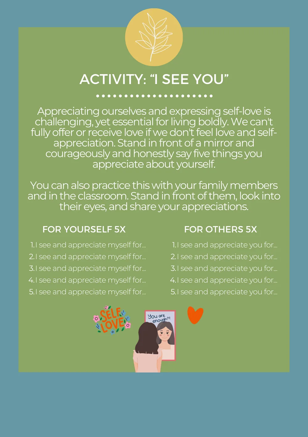 The first page of I See You
