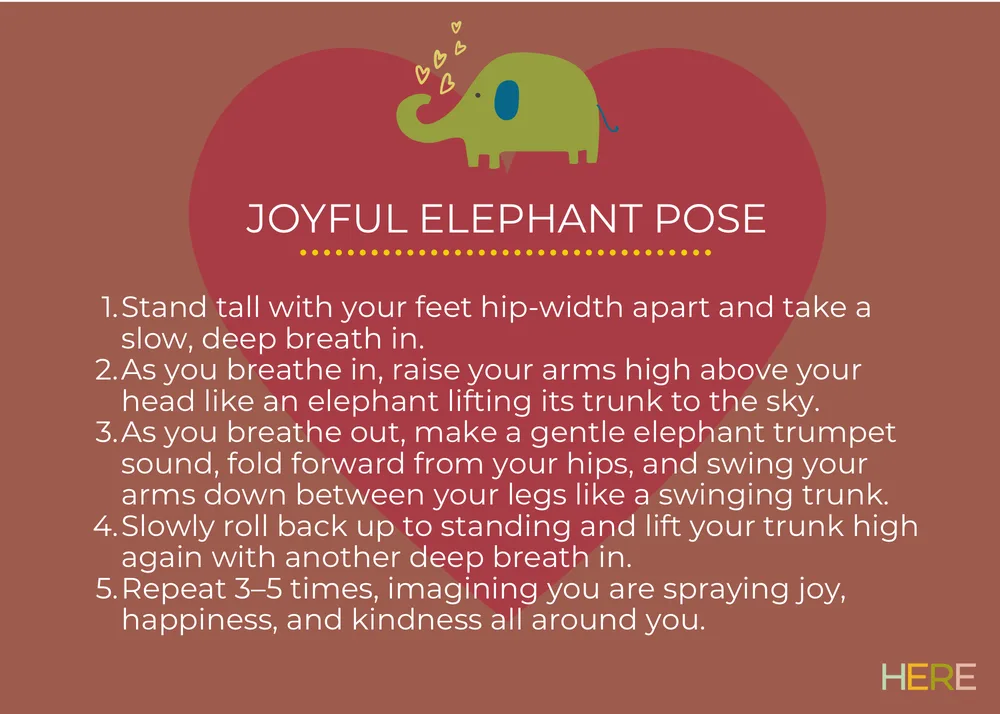 The first page of Joyful Elephant Pose
